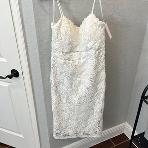 White summer dress. Premier Amor Size 12 NWT.